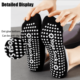 Women Yoga Socks Non-Slip Grips Straps For Added Balance And Stability Ideal For Pilates Pure Barre Ballet Dance Barefoot