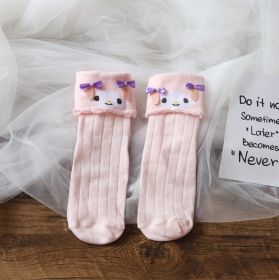 Fashion Sanrio Women's Socks Autumn and Winter Harajuku Kawaii Cute Flanging Girls Socks Lolita Cotton Socks Women Jk Stockings (Color: 05)
