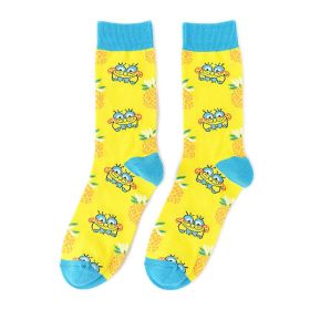 Cartoon SpongeBobs Women's Socks High Quality Fashion Men's Women Sock Printed Casual Hip-Hop Personality Adult Couple Stockings (Color: 21)