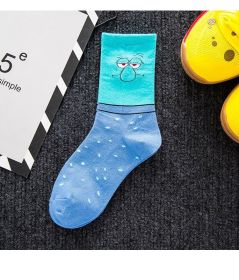 Cartoon SpongeBobs Women's Socks High Quality Fashion Men's Women Sock Printed Casual Hip-Hop Personality Adult Couple Stockings (Color: 20)