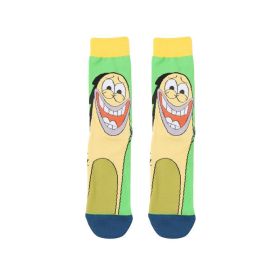 Cartoon SpongeBobs Women's Socks High Quality Fashion Men's Women Sock Printed Casual Hip-Hop Personality Adult Couple Stockings (Color: 31)