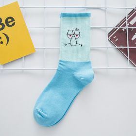 Cartoon SpongeBobs Women's Socks High Quality Fashion Men's Women Sock Printed Casual Hip-Hop Personality Adult Couple Stockings (Color: 16)