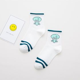Cartoon SpongeBobs Women's Socks High Quality Fashion Men's Women Sock Printed Casual Hip-Hop Personality Adult Couple Stockings (Color: 03)