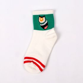 Cartoon SpongeBobs Women's Socks High Quality Fashion Men's Women Sock Printed Casual Hip-Hop Personality Adult Couple Stockings (Color: 914)