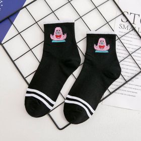 Cartoon SpongeBobs Women's Socks High Quality Fashion Men's Women Sock Printed Casual Hip-Hop Personality Adult Couple Stockings (Color: 44)