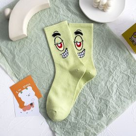 Cartoon SpongeBobs Women's Socks High Quality Fashion Men's Women Sock Printed Casual Hip-Hop Personality Adult Couple Stockings (Color: 09)