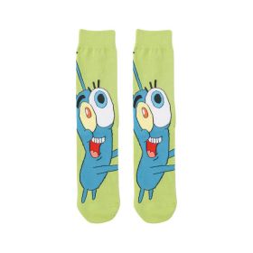 Cartoon SpongeBobs Women's Socks High Quality Fashion Men's Women Sock Printed Casual Hip-Hop Personality Adult Couple Stockings (Color: 28)