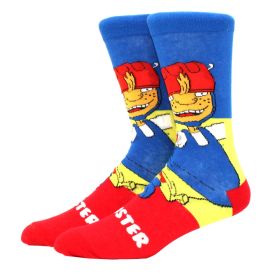 Fashion men's funny socks fashion women's personality anime socks cartoon fashion skarpety high quality sewing pattern (Color: 01)