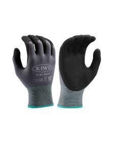 Kiwi PUD Palm Coated Nylon/Spandex Knit Grip Gloves - 1 Pair (R53100) (Glove Size: M)