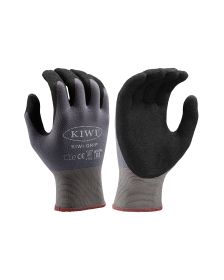 Kiwi PUD Palm Coated Nylon/Spandex Knit Grip Gloves - 1 Pair (R53100) (Glove Size: L)