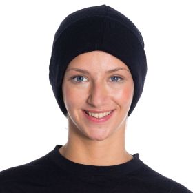 Winter Acrylic Beanies for Women Soft Warm Beanie Hat (Color: Navy)