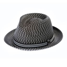 Gransee Polyester Fedora Hat (Color: Gray)
