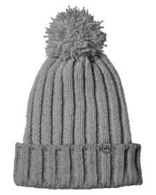 J America 5008JA Cushy Knit Hat (Color: GREY HEATHER, size: OS)